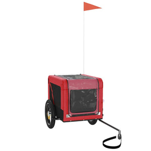 Rimorchio per bicicletta per animali domestici rosso 02_0044366