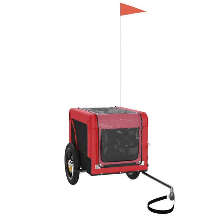 Rimorchio per bicicletta per animali domestici rosso 02_0044366