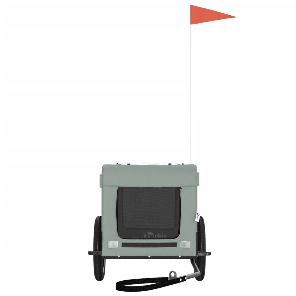 Rimorchio portabiciclette per animali domestici grigio 02_0044260