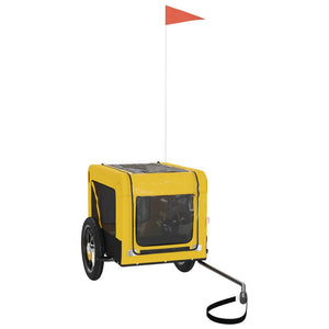 Rimorchio per bicicletta per animali domestici giallo 02_0044316