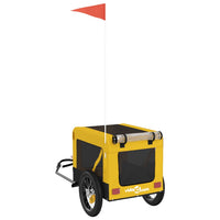 Rimorchio per bicicletta per animali domestici giallo 02_0044316