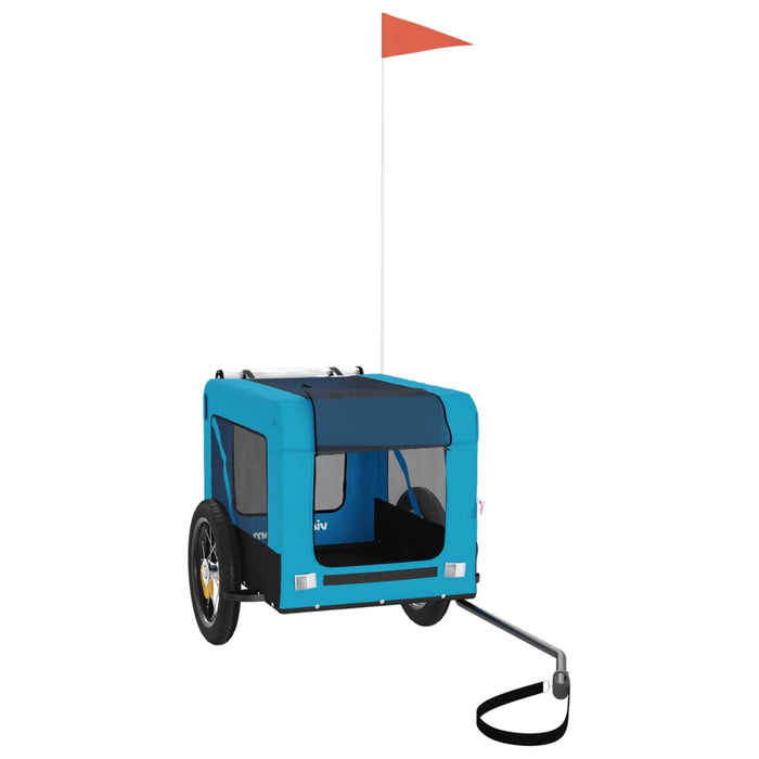 Rimorchio da Bici per Animali Blu e Nero Oxford e Ferrocod mxl 93684