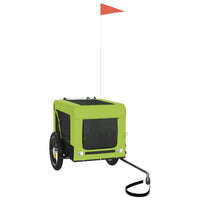 Rimorchio da Bici per Animali Verde e Nero Oxford e Ferro 93913