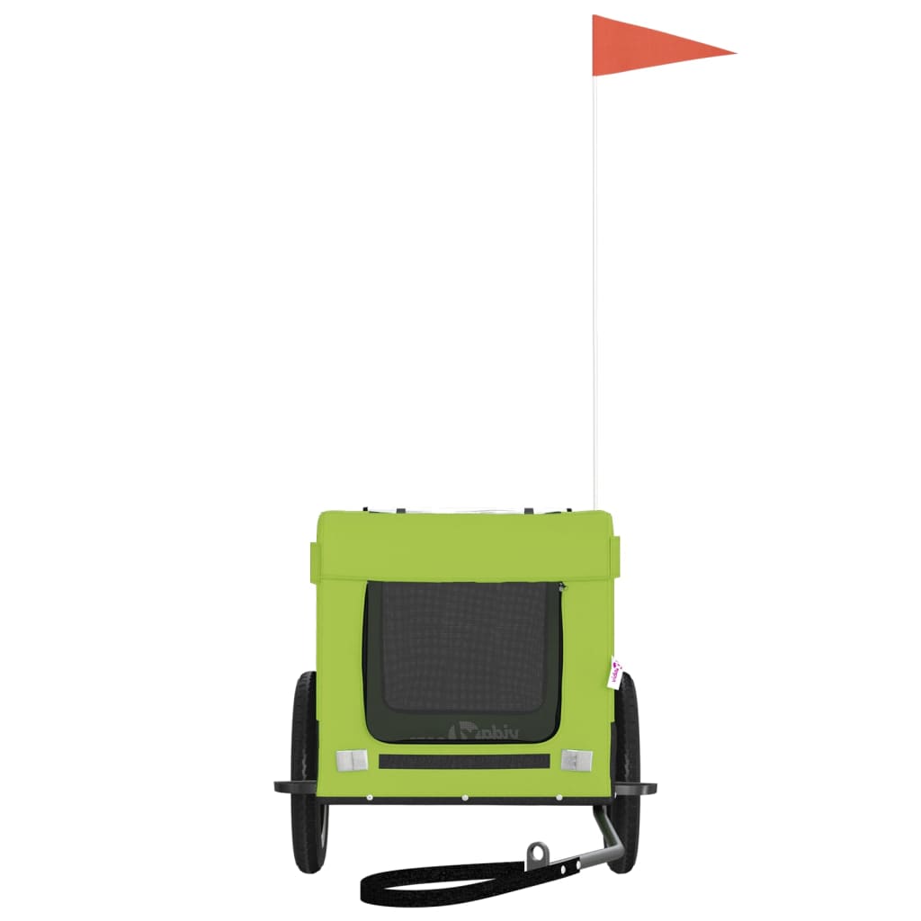 Rimorchio portabiciclette per animali domestici verde 02_0044295