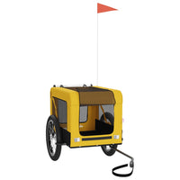 Rimorchio da Bici per Animali Giallo e Nero Oxford e Ferro 93917