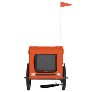 Rimorchio portabiciclette arancione per animali domestici 02_0044337