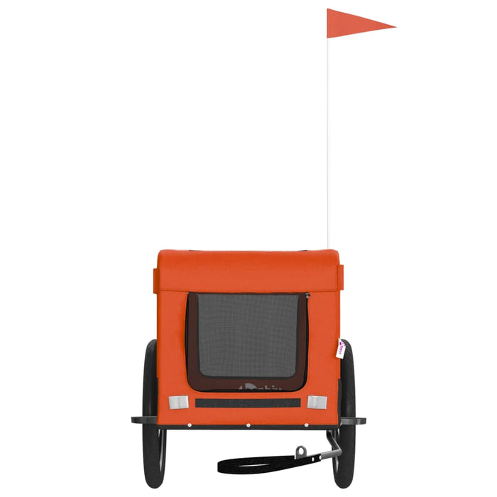 Rimorchio portabiciclette arancione per animali domestici 02_0044337