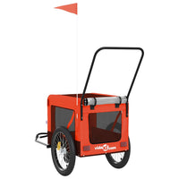 Rimorchio portabiciclette arancione per animali domestici 02_0044339