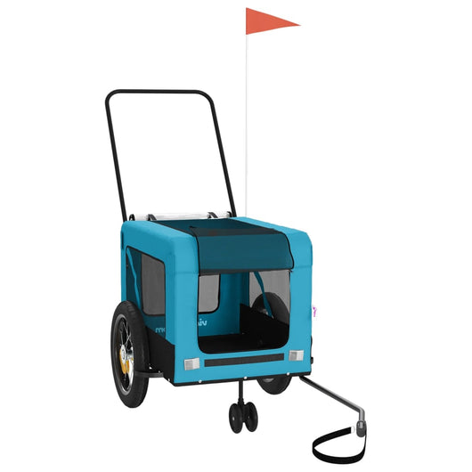 Rimorchio portabiciclette per animali domestici blu 02_0044253