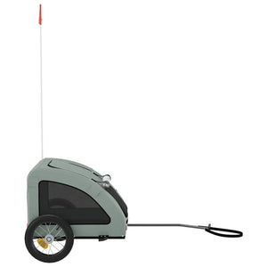 Rimorchio da Bici per Animali Grigio Oxford e Ferro 93951