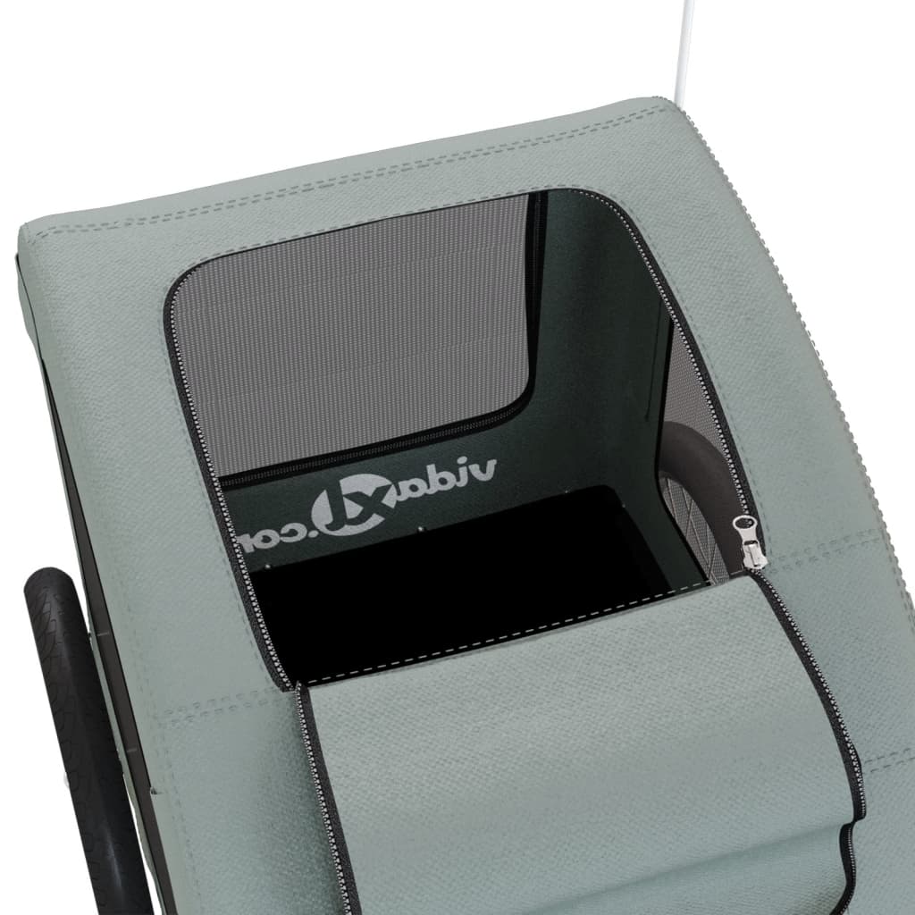 Rimorchio portabiciclette per animali domestici grigio 02_0044208