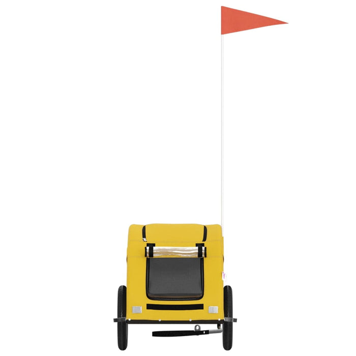 Rimorchio da Bici per Animali Giallo Oxford e Ferro 93952