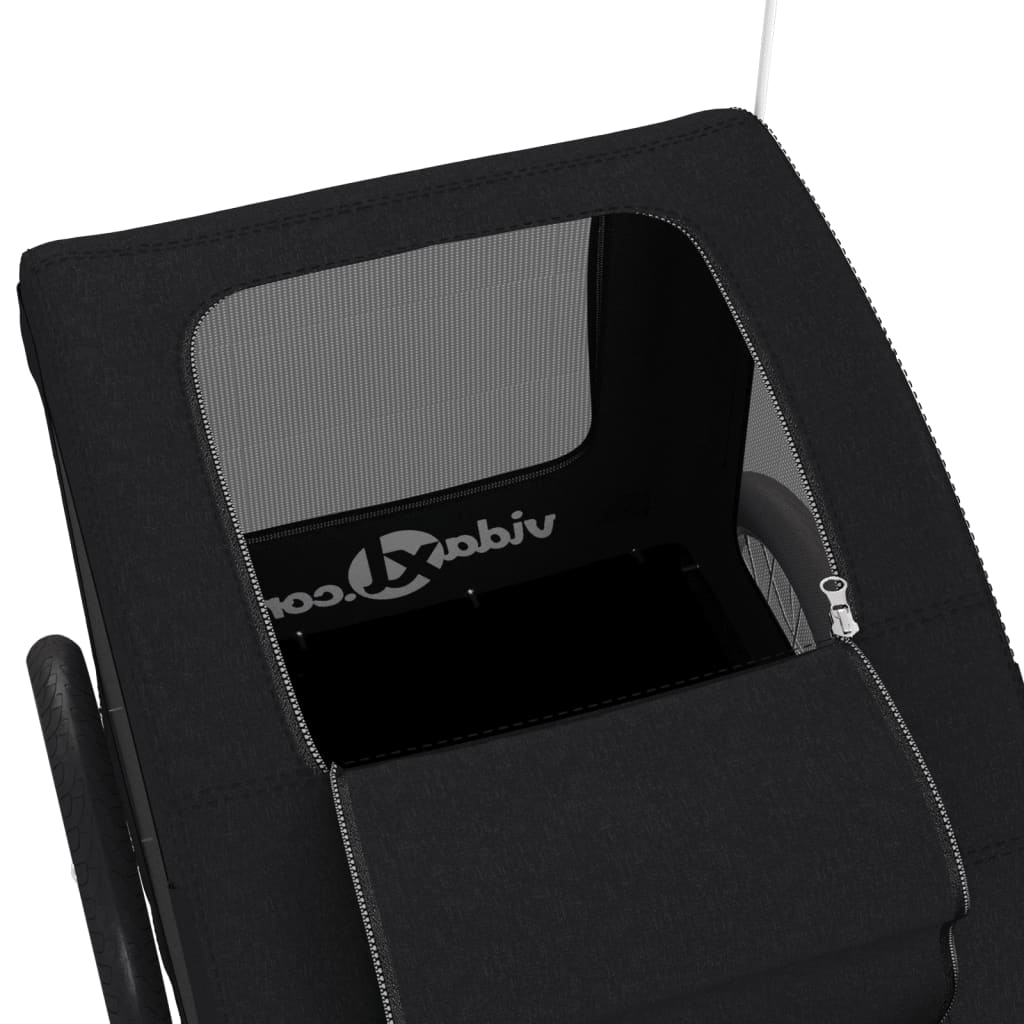 Rimorchio portabiciclette per animali domestici nero 02_0044213