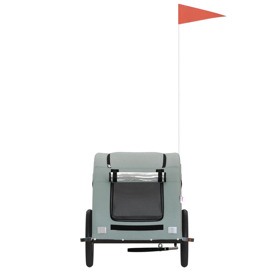 Rimorchio portabiciclette per animali domestici grigio 02_0044209