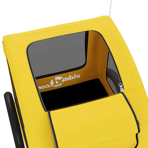 Rimorchio per bicicletta per animali domestici giallo 02_0044299