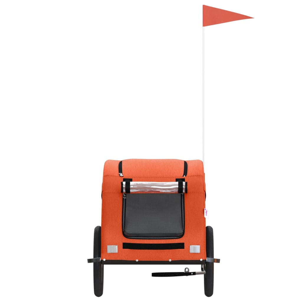 Rimorchio portabiciclette arancione per animali domestici 02_0044323