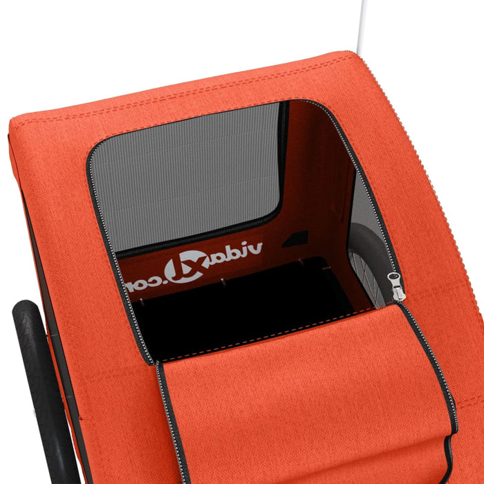 Rimorchio portabiciclette arancione per animali domestici 02_0044323