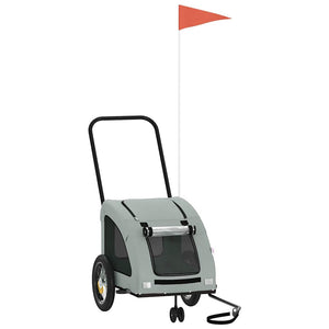 Rimorchio portabiciclette per animali domestici grigio 02_0044211