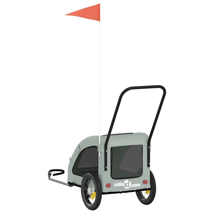 Rimorchio portabiciclette per animali domestici grigio 02_0044211