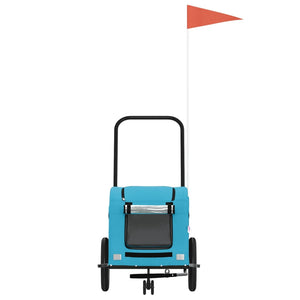 Rimorchio per trasporto animali domestici in bicicletta blu 02_0044204