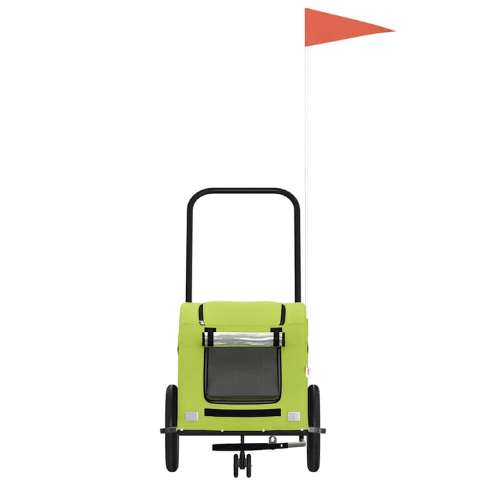 Rimorchio portabiciclette per animali domestici verde 02_0044237