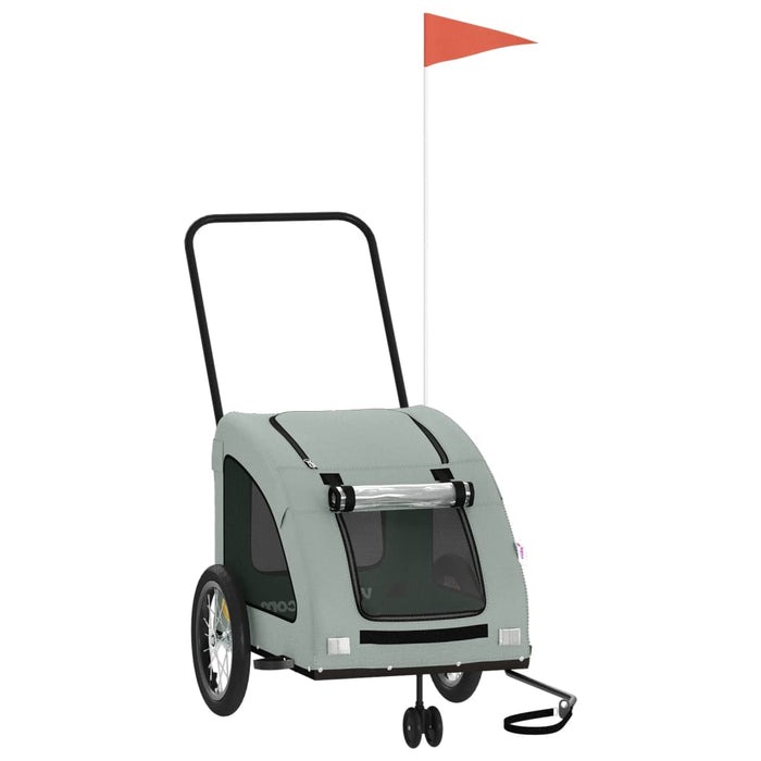 Rimorchio portabiciclette per animali domestici grigio 02_0044210