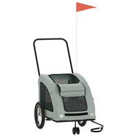 Rimorchio da Bici per Animali Grigio Oxford e Ferro 93979