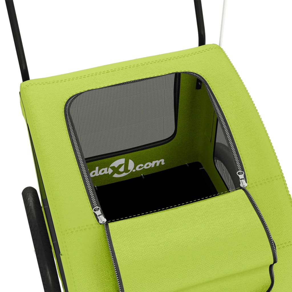 Rimorchio portabiciclette per animali domestici verde 02_0044236