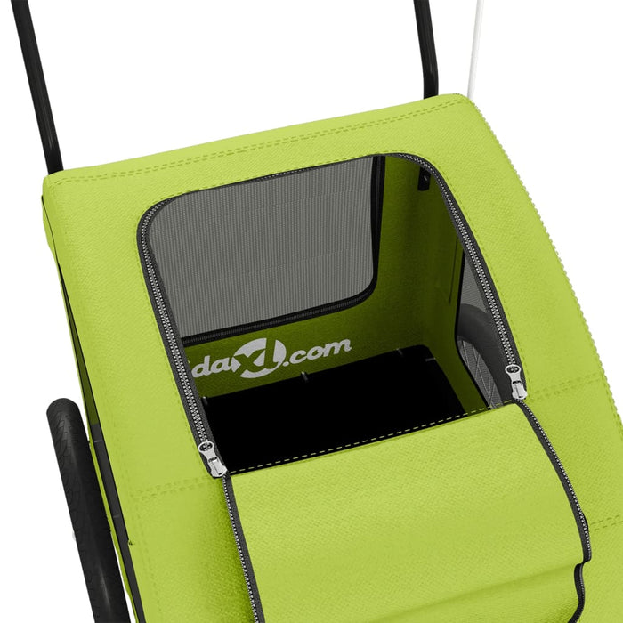 Rimorchio portabiciclette per animali domestici verde 02_0044236