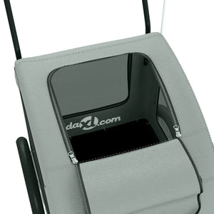 Rimorchio da Bici per Animali Grigio Oxford e Ferro 93986