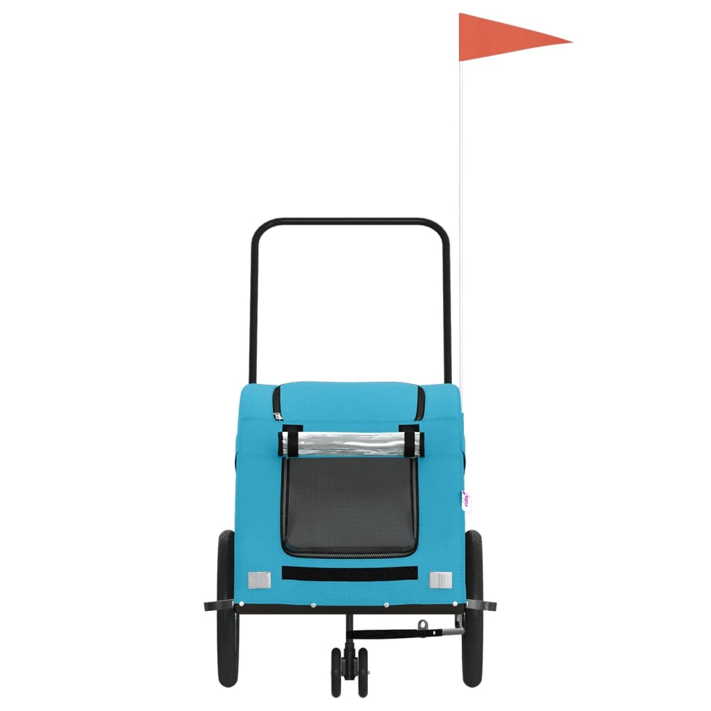 Rimorchio per trasporto animali domestici in bicicletta blu 02_0044203