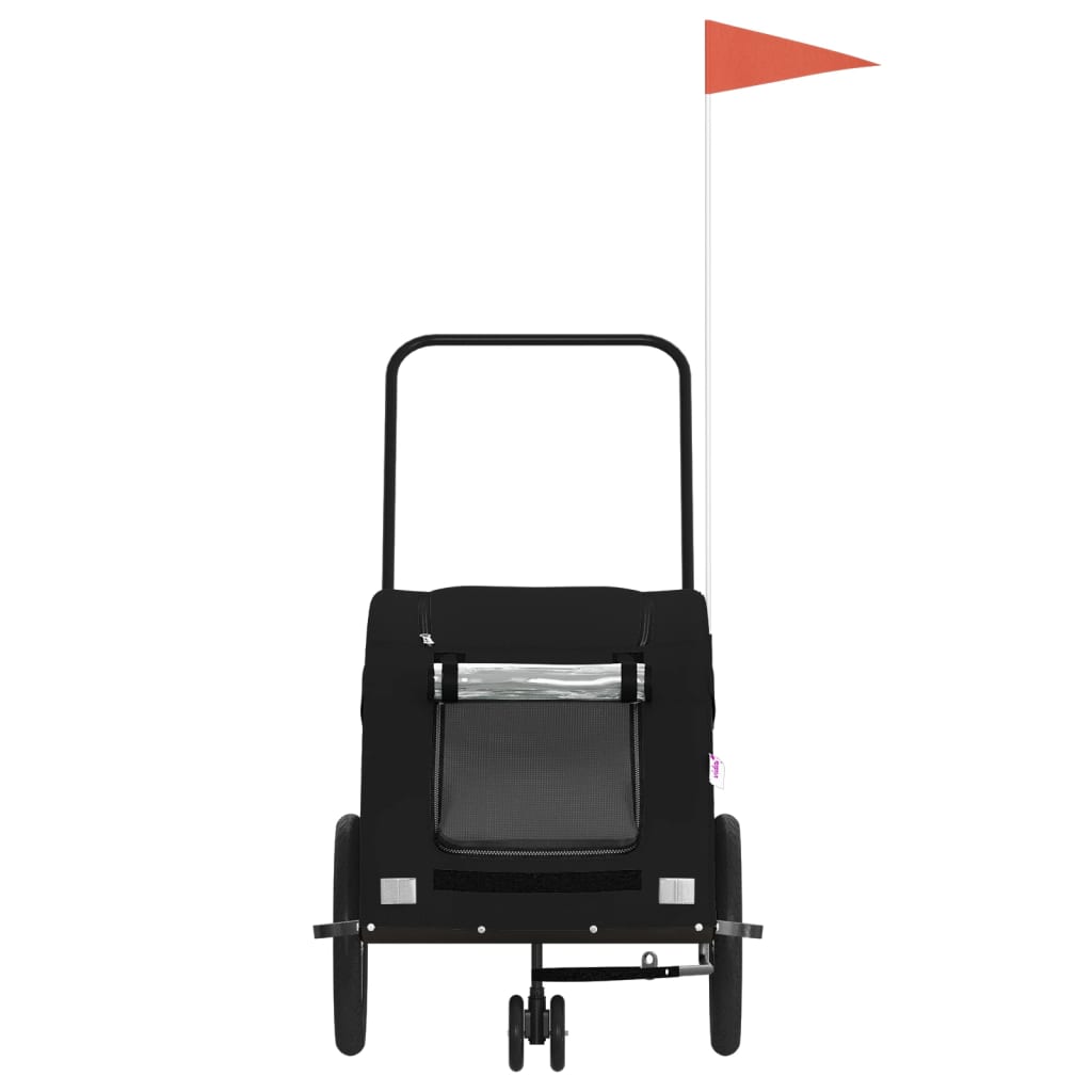 Rimorchio portabiciclette per animali domestici nero 02_0044218