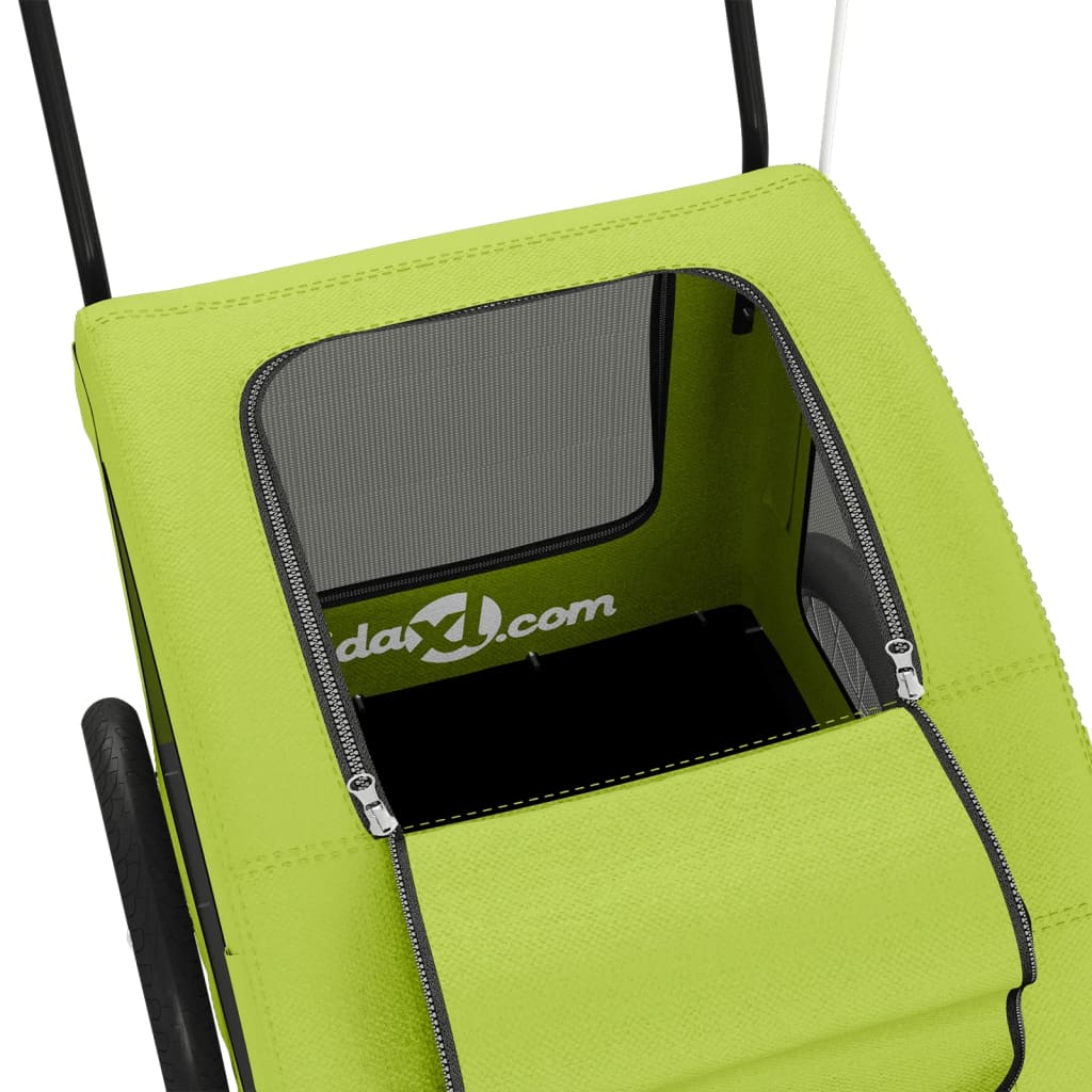 Rimorchio portabiciclette per animali domestici verde 02_0044238