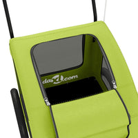 Rimorchio portabiciclette per animali domestici verde 02_0044238