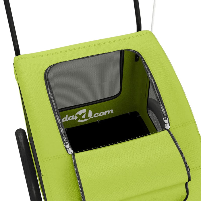 Rimorchio portabiciclette per animali domestici verde 02_0044238