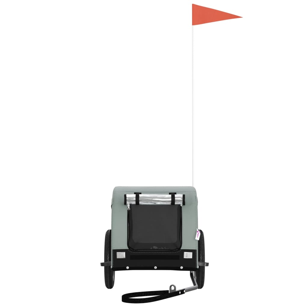 Rimorchio da Bici per Animali Grigio e Nero Oxford e Ferrocod mxl 94227