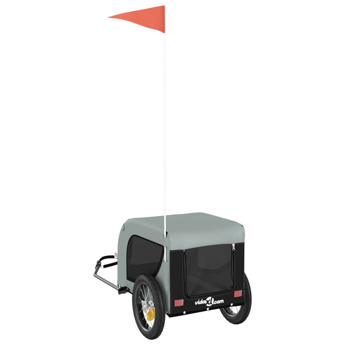 Rimorchio portabiciclette per animali domestici grigio 02_0044273