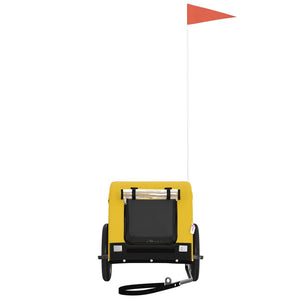 Rimorchio da Bici per Animali Giallo e Nero Oxford e Ferro 93994