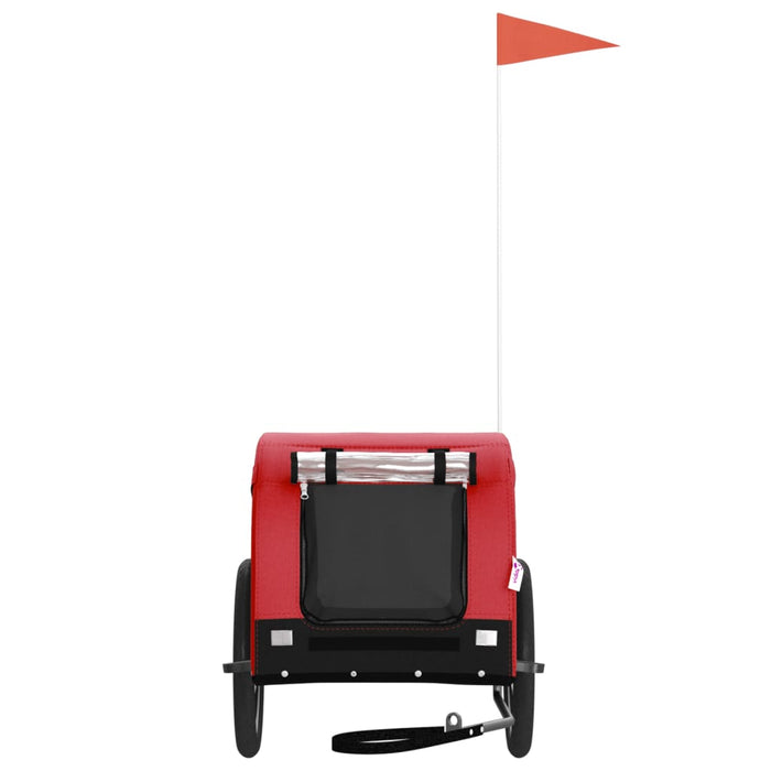 Rimorchio da Bici per Animali Rosso e Nero Oxford e Ferrocod mxl 71011