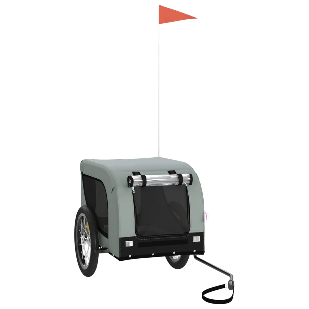 Rimorchio portabiciclette per animali domestici grigio 02_0044265