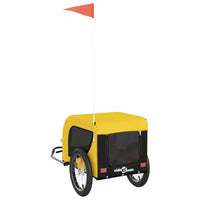 Rimorchio da Bici per Animali Giallo e Nero Oxford e Ferro 94001