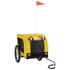 Rimorchio per bicicletta per animali domestici giallo 02_0044309