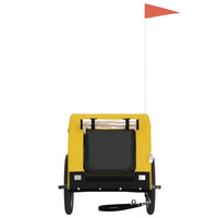 Rimorchio da Bici per Animali Giallo e Nero Oxford e Ferro 94008