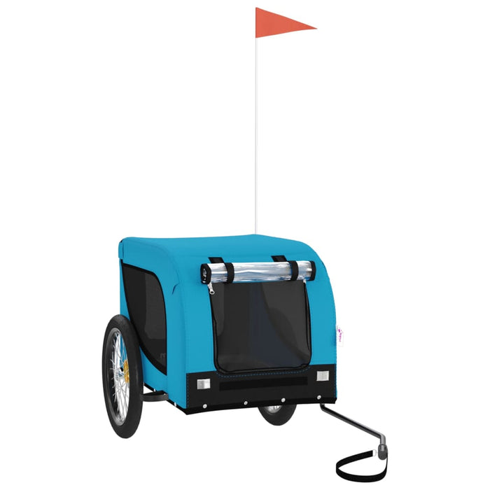 Rimorchio da Bici per Animali Blu e Nero Oxford e Ferro 94009
