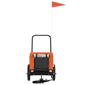 Rimorchio da Bici per Animali Arancione e Nero Oxford e Ferrocod mxl 108616