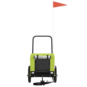 Rimorchio portabiciclette per animali domestici verde 02_0044292