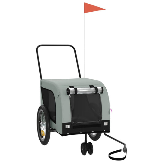 Rimorchio portabiciclette per animali domestici grigio 02_0044268