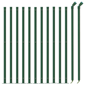 Recinzione a Rete con Flangia Verde 1x25 m 153945