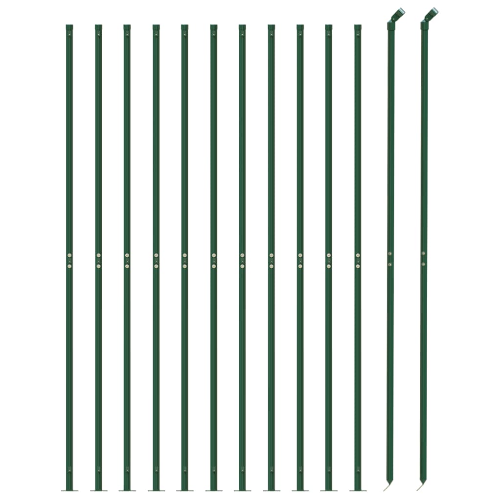 Recinzione a Rete con Flangia Verde 1,4x25 m 153947