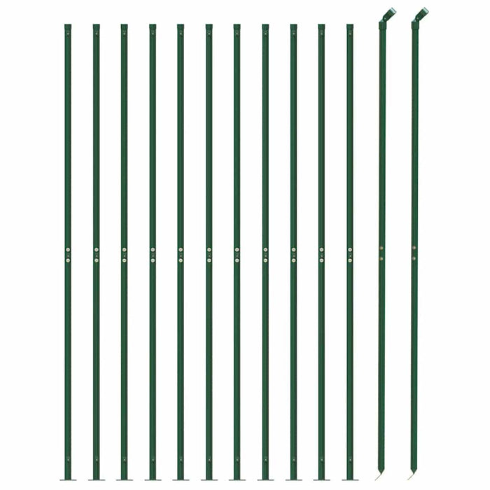 Recinzione a Rete con Flangia Verde 2x25 m 153950